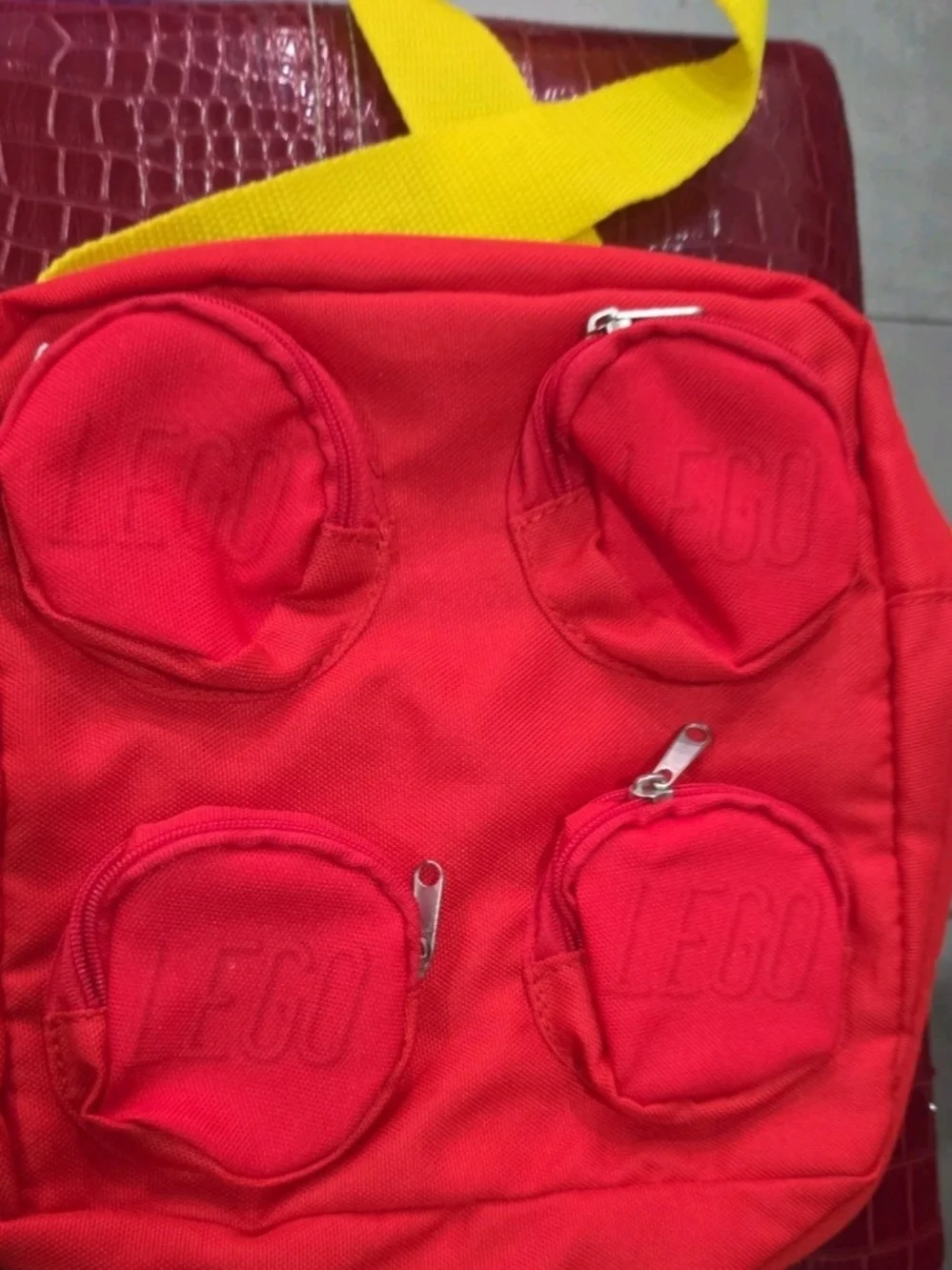 Lego Red and Yellow Colorblock Kids Backpack